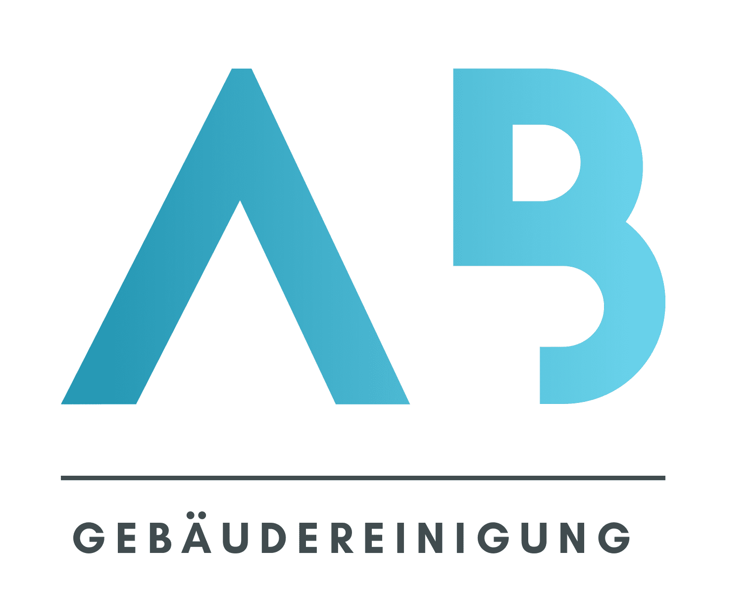 Logo von AB Gebäudereinigung Tuttlingen auf transparentem Hintergrund.